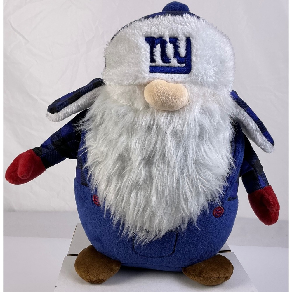 New York Giants FOCO Plush Gnome Team Logo Stuffed Decor NFL Licensed